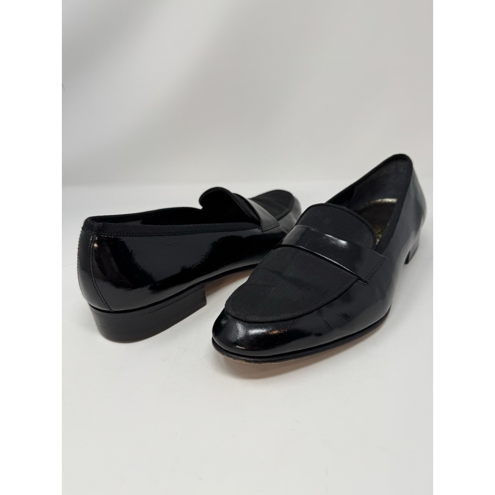 Salvatore Ferragamo Made in Italy Patent Grosgrain Vamp Formal Loafer 11 D